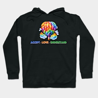 Accept love understand Autism Awareness Gift for Birthday, Mother's Day, Thanksgiving, Christmas Hoodie